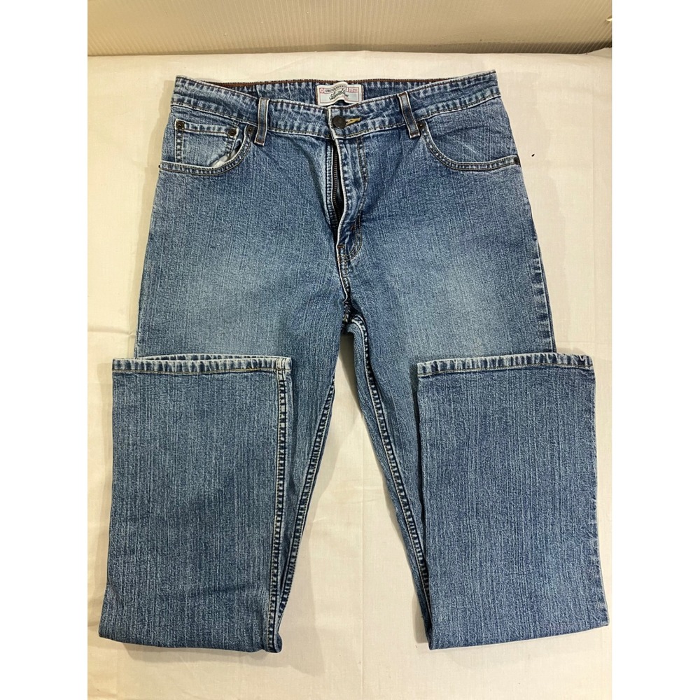 Levi Strauss Signature Womens 12 M‎ Mid Rise Bootcut Jeans Blue Stretch Denim